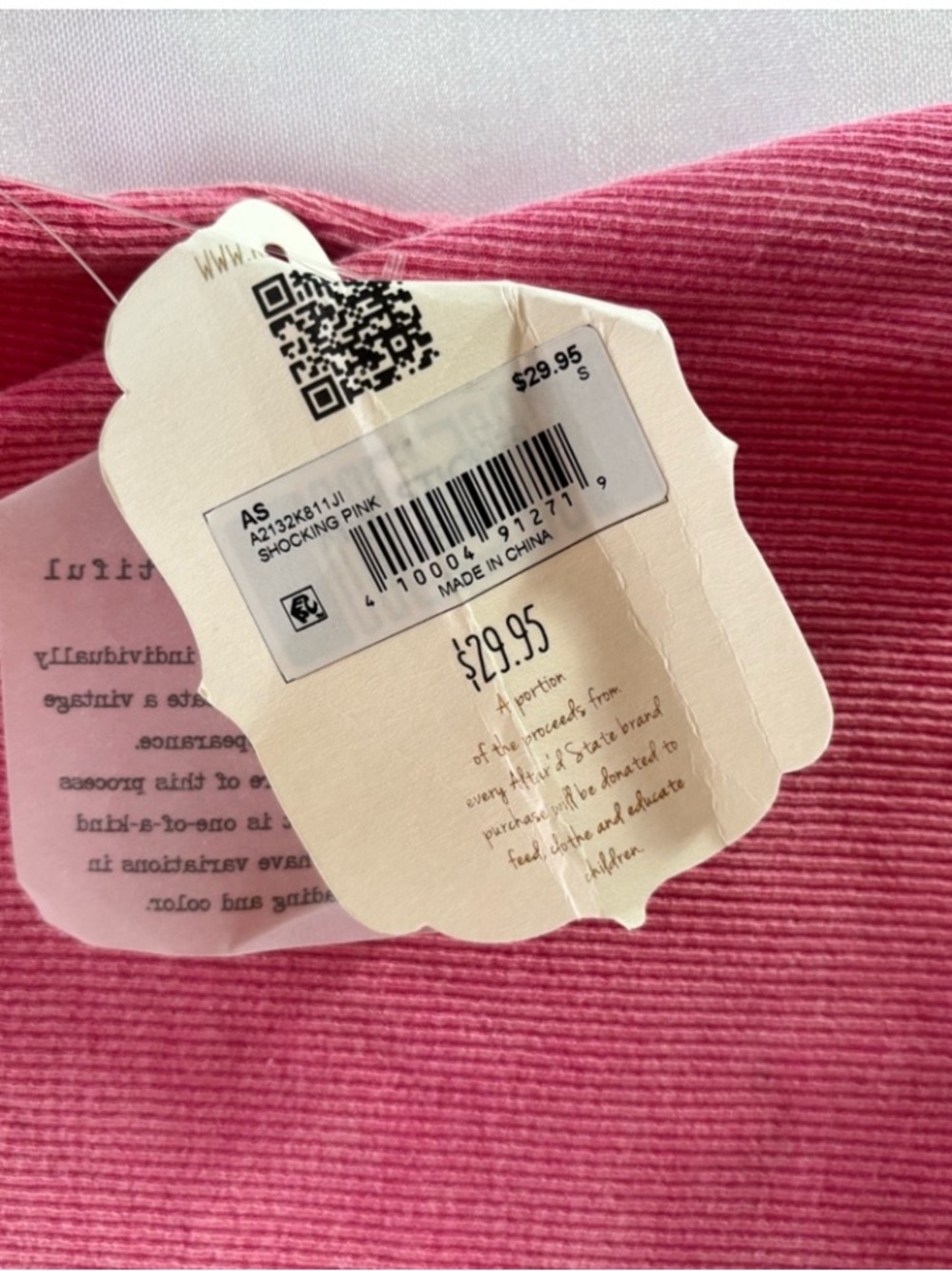 Altar'd State Pink Ribbed Crewneck Tank - Picture 5 of 8